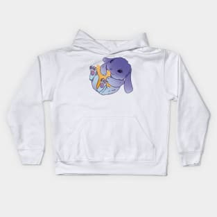 Galaxy  pastel bunny Kids Hoodie